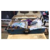VINTAGE LUGGAGE W/ ASST VINTAGE DOLLS