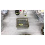 GOLD FRAMED & GLASS TRINKET BOX