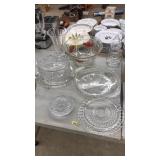 LOT OF ASST GLASS & SERVINGWARE