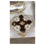 LIMOGE METAL FRAMED SERVING PLATTER