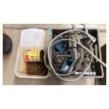 CRATE OF ASST ELECTRIC BOXES & NAILS