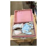VINTAGE DOLL ACCESSORIES IN CASE