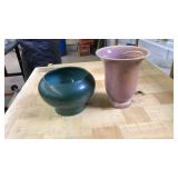 2 VINTAGE VASES