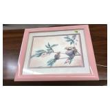 SIGNED 'MICHELLE' ORIENTAL BIRD ART