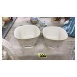 2 LENOX RING DISHES