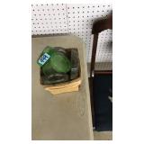 ASST OF COLORED GLASS WHEEL CAST HOLDERS
