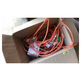 BOX OF ASST TOOLS & EXTENSION CORD