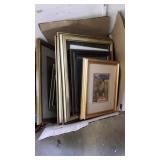 BOX OF ASST ARTWORK & FRAMES