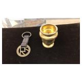 THE MARLBORO BRAND KEY CHAIN & A LIGHTER HOLDER