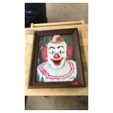 DON PAYNE FRAMED OIL ON BOARD CLOWN ART