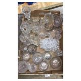 FLAT OF ASST GLASSWARE