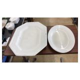 2 IRONSTONE PLATTERS