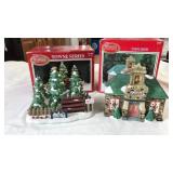 (2) DICKENS TOWNE PORCELAIN HOUSES