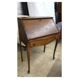 OAK DROP FRONT WRITING DESK
