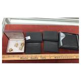 SWAN MENS JEWELRY SET & ASST WALLETS