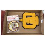 2 VINTAGE PATCHES 1 WASHINGTON REDSKINS