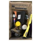 BOX OF ASST. PAINT AND TOOLS