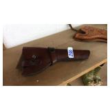 LEATHER PISTOL BELT HOLSTER