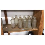 PEPSI & ASST VINTAGE GLASS BOTTLES