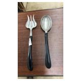 PAIR OF MID CENTURY SALAD TONGS