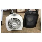 SMALL PORTABLE FAN, & SMALL HEATER