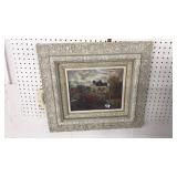 DEEP FRAMED PRINT COTTAGE SCENE