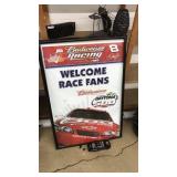 BUDWEISER RACING NO.8 POSTER & DIE CAST CAR