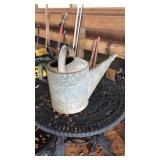 VNTG. GALVANIZED WATERING CAN