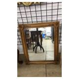 STENCIL FRAMED WALL MIRROR