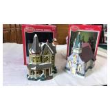 (2) DICKENS TOWNE PORCELAIN HOUSES