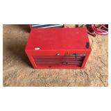 TASK FORCE METAL TOOL BOX W/CONTENTS