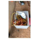 TOTE OF ASST. EXTENSION CORDS