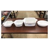 ASST VINTAGE CORNING WARE CASSEROLE DISHES