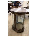 CLOVER SHAPED CURIO CABINET DISPLAY SIDE TABLE