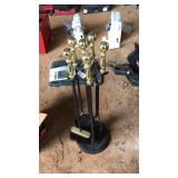 FIREPLACE TOOL SET ON STAND