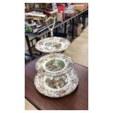 MILL STREAM JOHNSON BROS 3 TIER DESERT PLATTER
