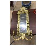 NEOCLASSICAL CHINIOISERIE MIRRORED WALL SCONCE