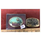 2 VINTAGE BELT BUCKLES