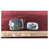 2 VINTAGE BELT BUCKLES