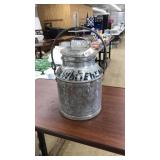 PRIMITIVE METAL CREAMER PAIL
