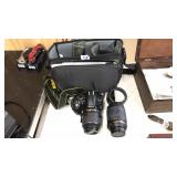 NIKON DX CAMERA W/ LENS & PARTS