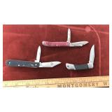 3 POCKET KNIVES