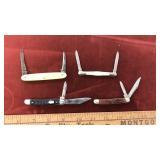 4 ASST POCKET KNIVES