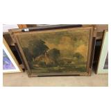 VINTAGE FRAMED COTTAGE SCENE