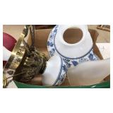 HAND PAINTED WALL HANGING ELEC LAMP