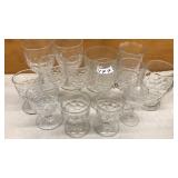 14 PC HONEYCOMB GLASSES