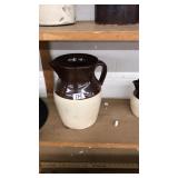 USA 2 TONE GLAZED PITCHER