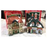 (2) DICKENS TOWNE PORCELAIN HOUSES