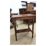 OAK BARLEY TWIST LEG SMALL DESK
