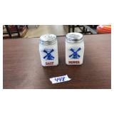 HAZEL ATLAS MILK GLASS SALT & PEPPER SHAKERS